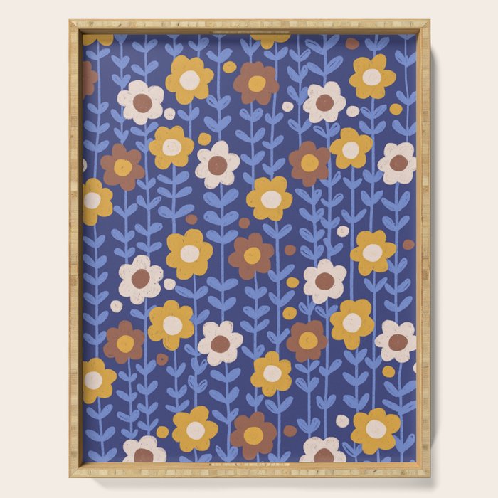 Navy blue Serving Tray Gallery Image 1