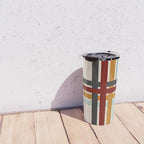 Colored Retro Cross Stripes Travel Mug Gallery Image 4