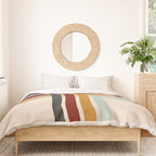 Colored Retro Cross Stripes Duvet Cover Gallery Image 3