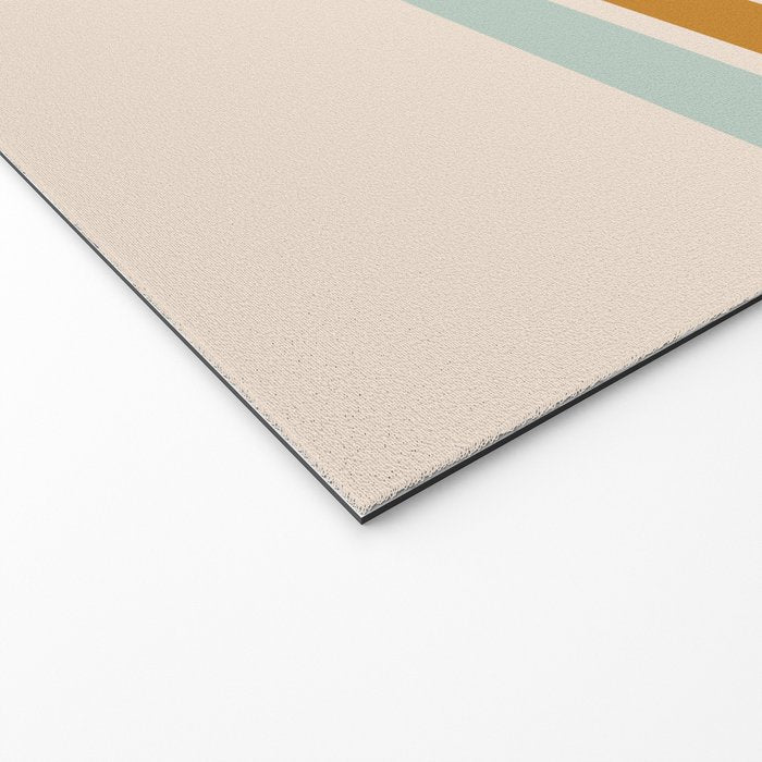 Colored Retro Cross Stripes Welcome Mat Gallery Image 2