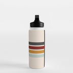 Colored Retro Cross Stripes Water Bottle Gallery Image 3