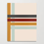Colored Retro Cross Stripes Notebook Gallery Image 4