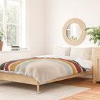 Colored Retro Cross Stripes Duvet Cover Gallery Image 2