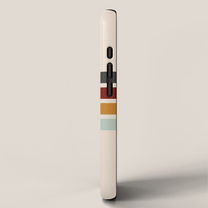 Colored Retro Cross Stripes iPhone Case Gallery Image 2