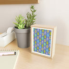 Colorful Folk Art Easter Eggs in Lavender & Green Mini Art Print Gallery Image 2