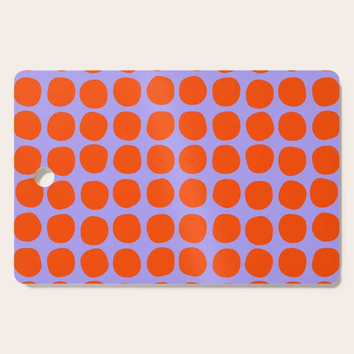 Circles in Purple and Orange Cutting Board Gallery Image 1