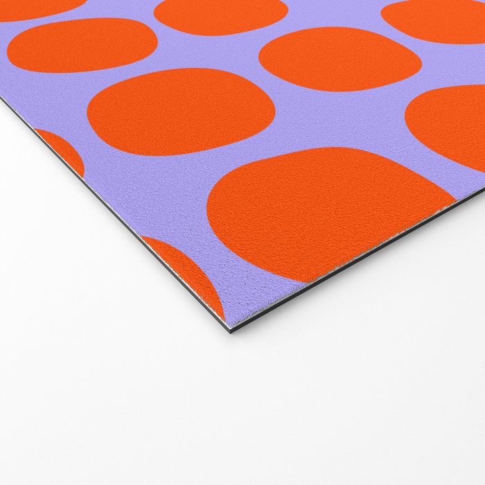 Circles in Purple and Orange Welcome Mat Gallery Image 2