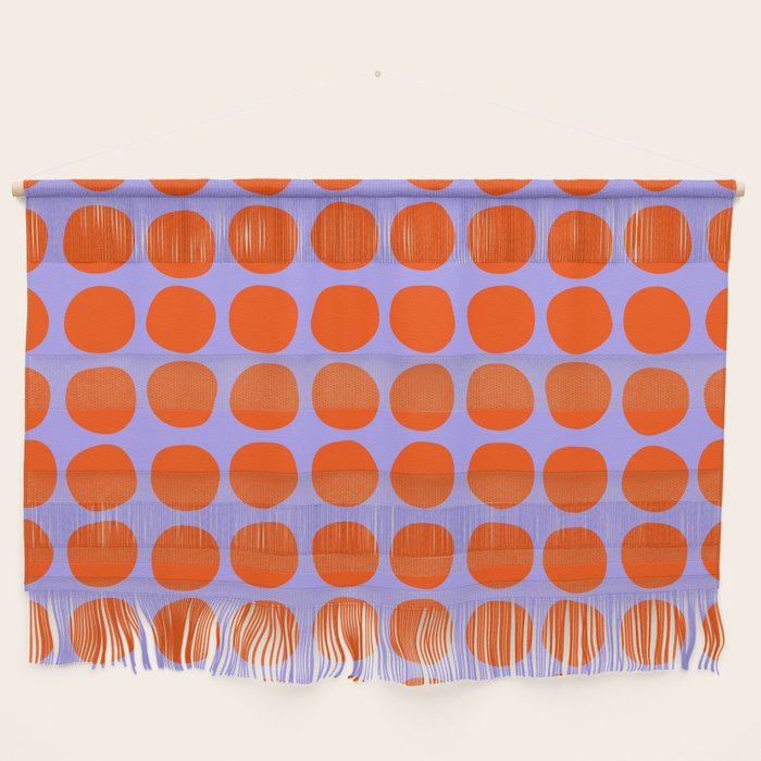 Circles in Purple and Orange Wall Hanging Gallery Image 1