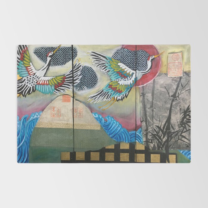 Crane triptych Rug Gallery Image 2