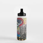 Crane triptych Water Bottle Gallery Image 2