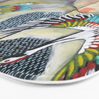 Crane triptych Bath Mat Gallery Image 3