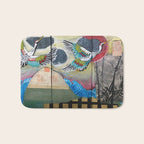 Crane triptych Bath Mat Gallery Image 1