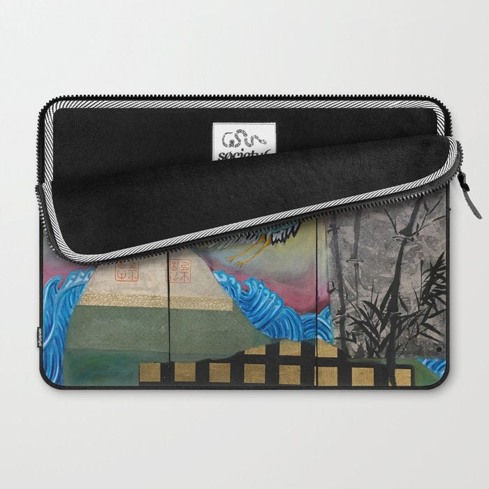 Crane triptych Laptop Sleeve Gallery Image 2