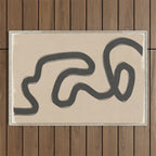 Abstract line art 43 Outdoor Rug Gallery Image 1