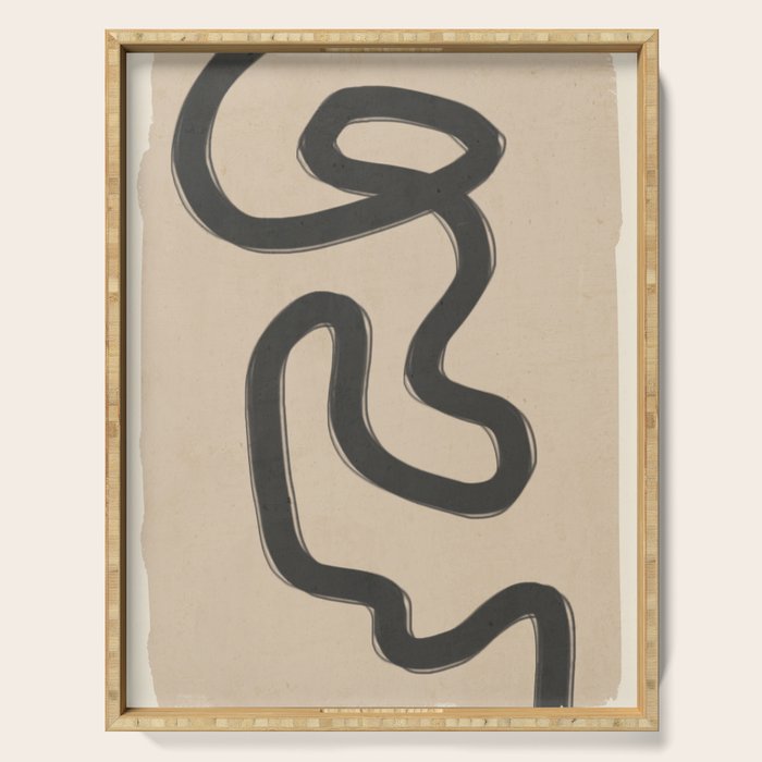 Abstract line art 43 Serving Tray Gallery Image 1