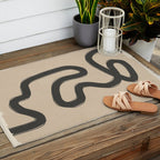 Abstract line art 43 Outdoor Rug Gallery Image 2