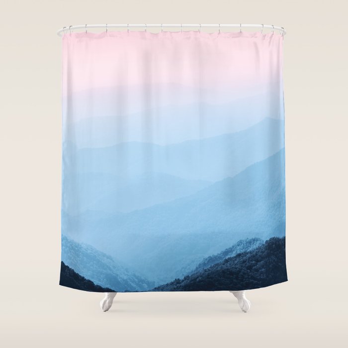 Epic Smoky Mountain Sunset - National Park Shower Curtain Gallery Image 1