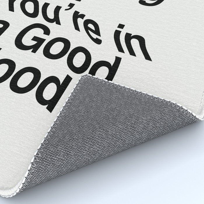 Decide Every Morning That You're in a Good Mood by The Motivated Type in Black and White Rug Gallery Image 4