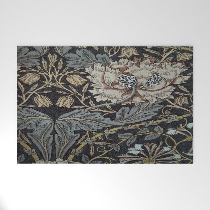 William Morris floral design, William Morris design Welcome Mat Gallery Image 1