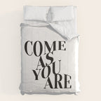 Come As You Are (Wavy - B&W) Comforter Gallery Image 6