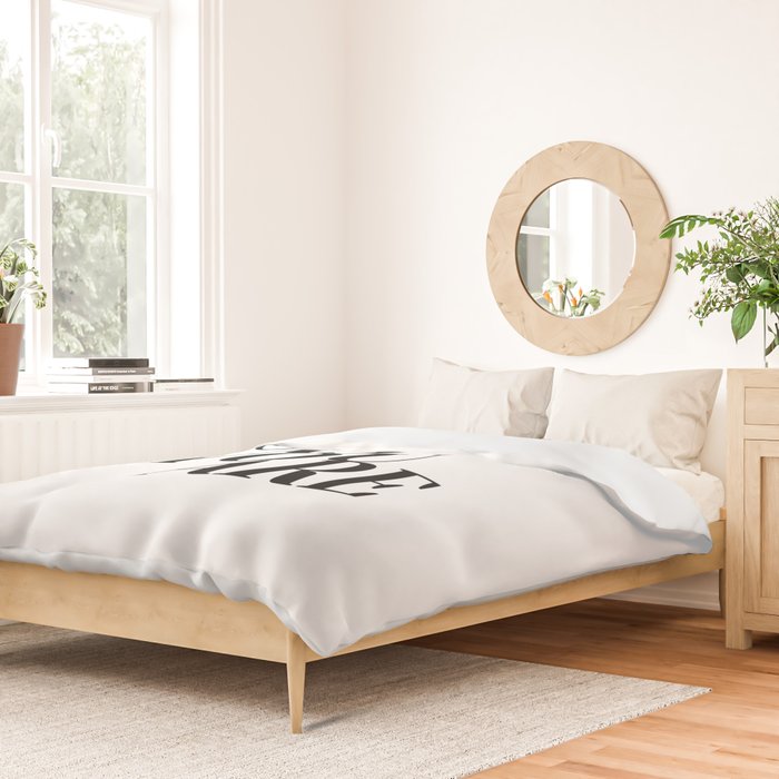 Come As You Are (Wavy - B&W) Duvet Cover Gallery Image 2