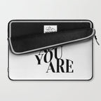 Come As You Are (Wavy - B&W) Laptop Sleeve Gallery Image 2