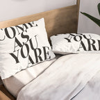 Come As You Are (Wavy - B&W) Pillow Sham Gallery Image 2