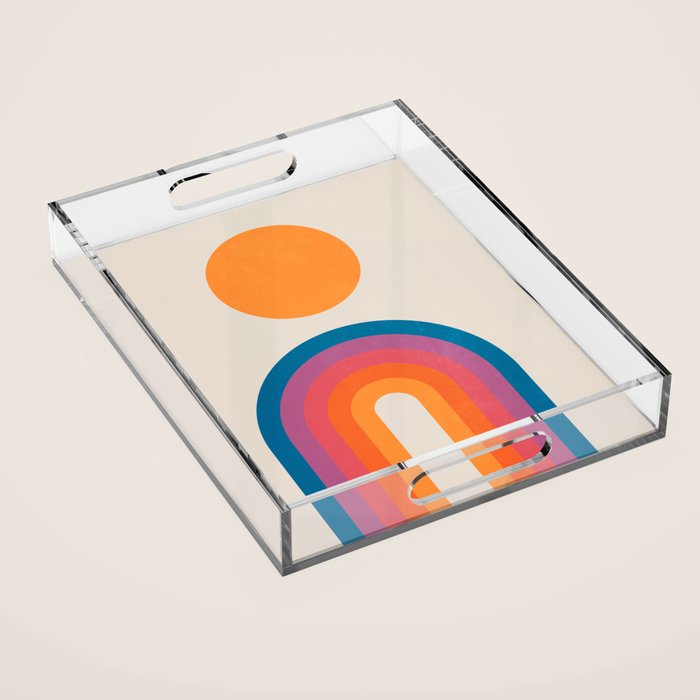 Vintage California Sun: Arches Acrylic Tray Gallery Image 1