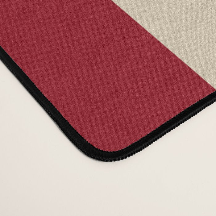Red Stripes And Flowers Desk Mat Gallery Image 4