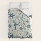 Sea shells on off white Comforter Gallery Image 6