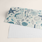 Sea shells on off white Wrapping Paper Gallery Image 2