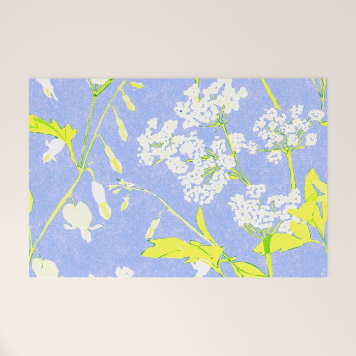 Snowdrop (blue) Welcome Mat Gallery Image 1