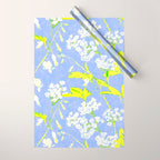 Snowdrop (blue) Wrapping Paper Gallery Image 1