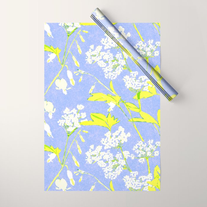 Snowdrop (blue) Wrapping Paper Gallery Image 1