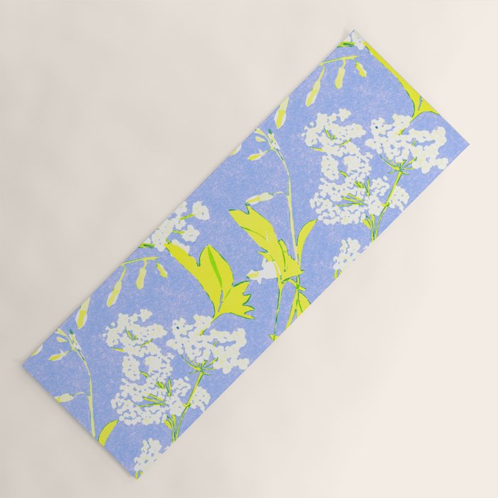 Snowdrop (blue) Yoga Mat Gallery Image 1