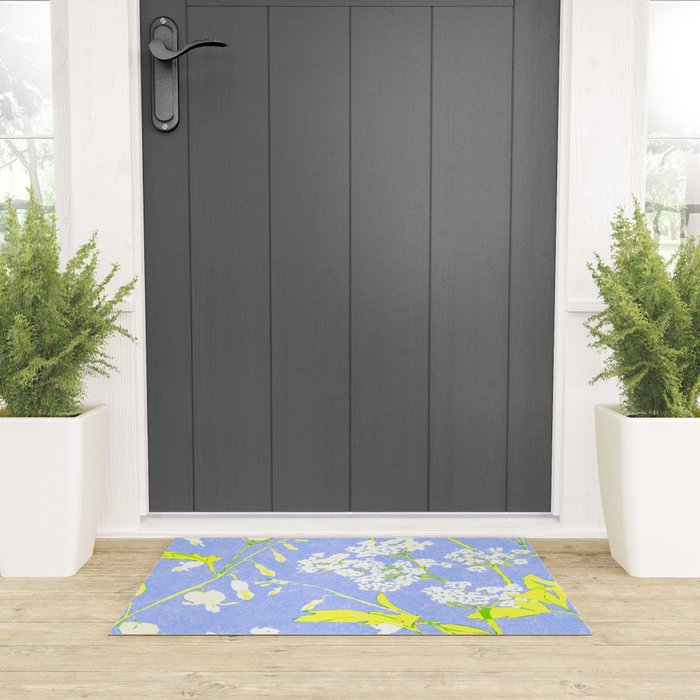 Snowdrop (blue) Welcome Mat Gallery Image 3