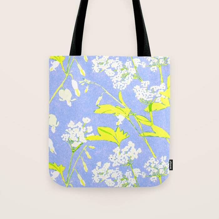Snowdrop (blue) Tote Bag Gallery Image 1