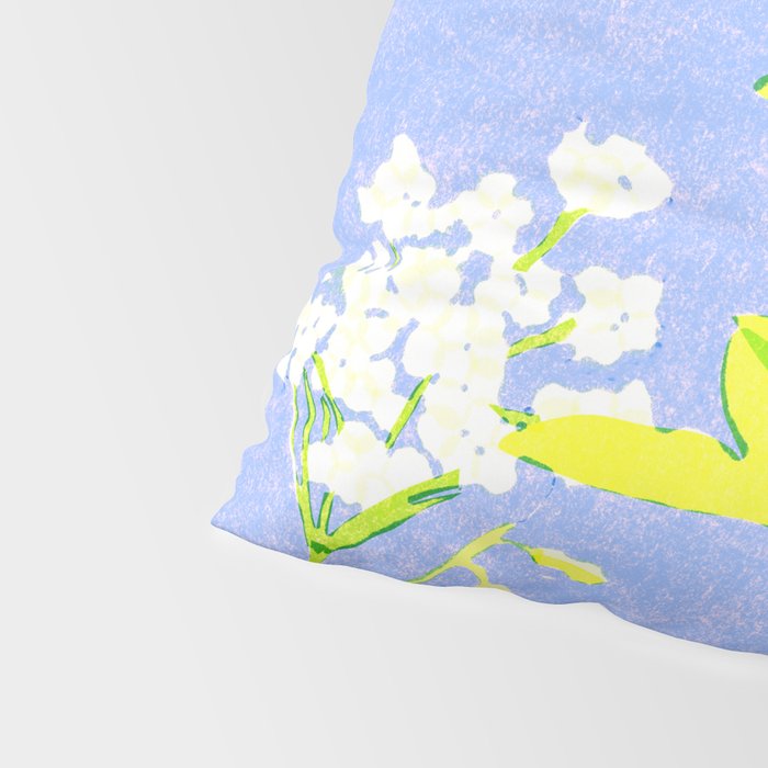 Snowdrop (blue) Pillow Sham Gallery Image 4
