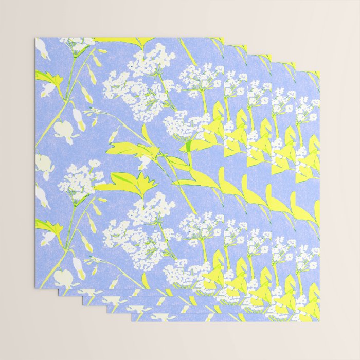 Snowdrop (blue) Wrapping Paper Gallery Image 3