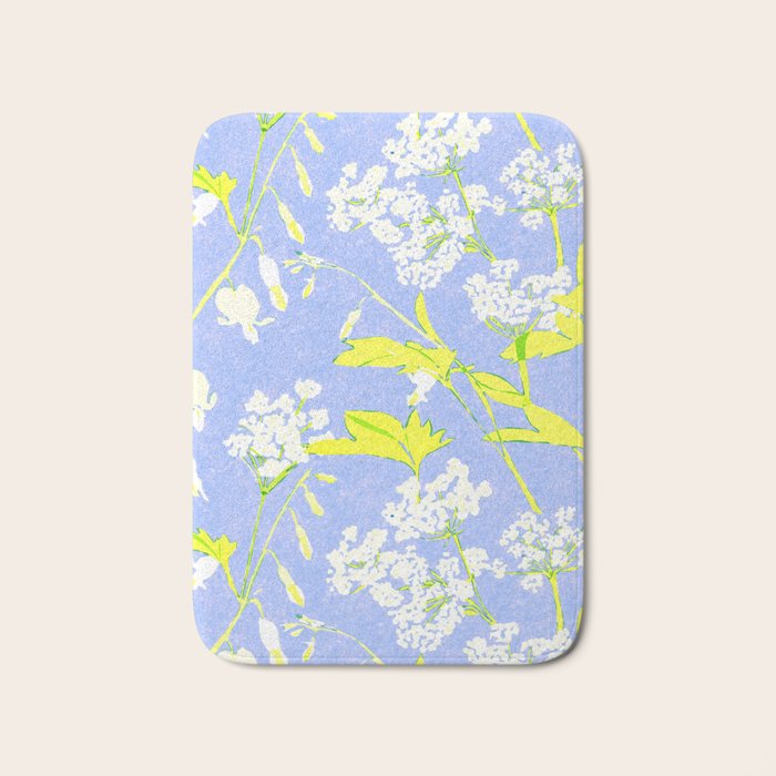 Snowdrop (blue) Bath Mat Gallery Image 1