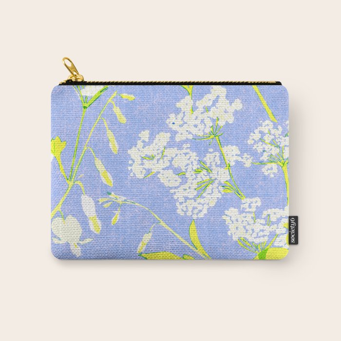 Snowdrop (blue) Carry All Pouch Gallery Image 1
