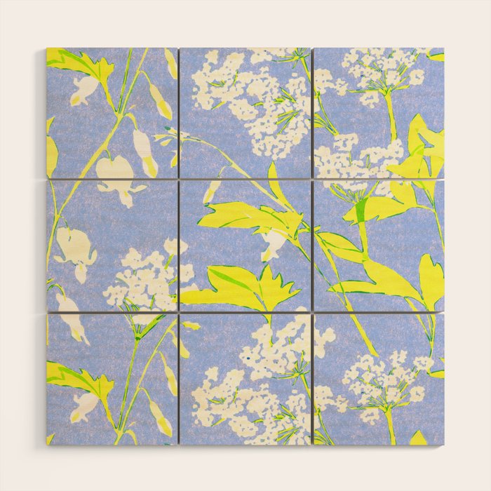 Snowdrop (blue) Wood Wall Art Gallery Image 1