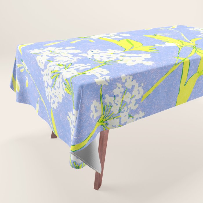 Snowdrop (blue) Tablecloth Gallery Image 1