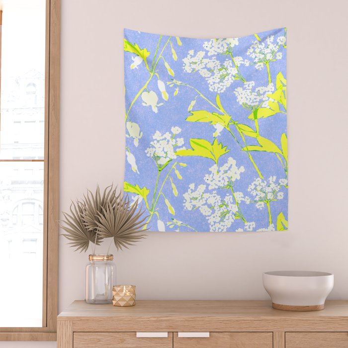 Snowdrop (blue) Wall Tapestry Gallery Image 2