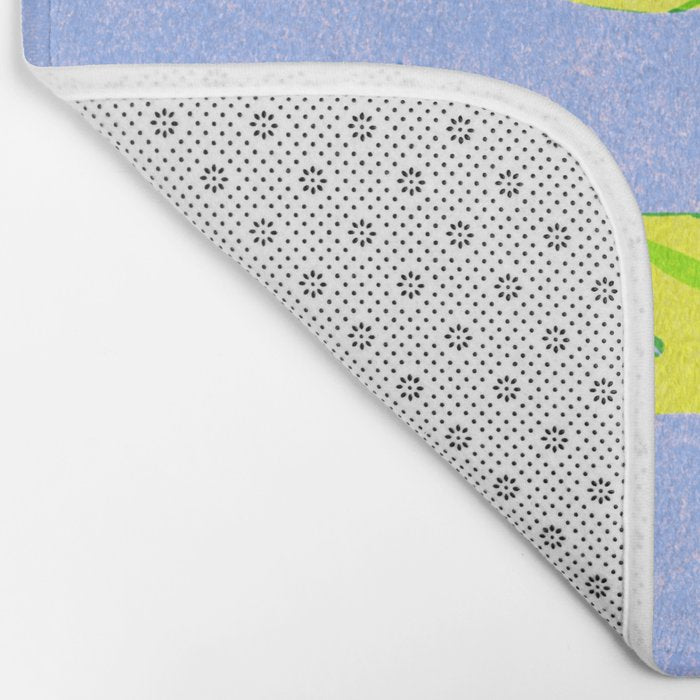 Snowdrop (blue) Bath Mat Gallery Image 2