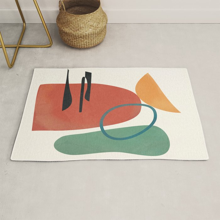 Minimal Abstract Shapes No.41 Rug Gallery Image 1