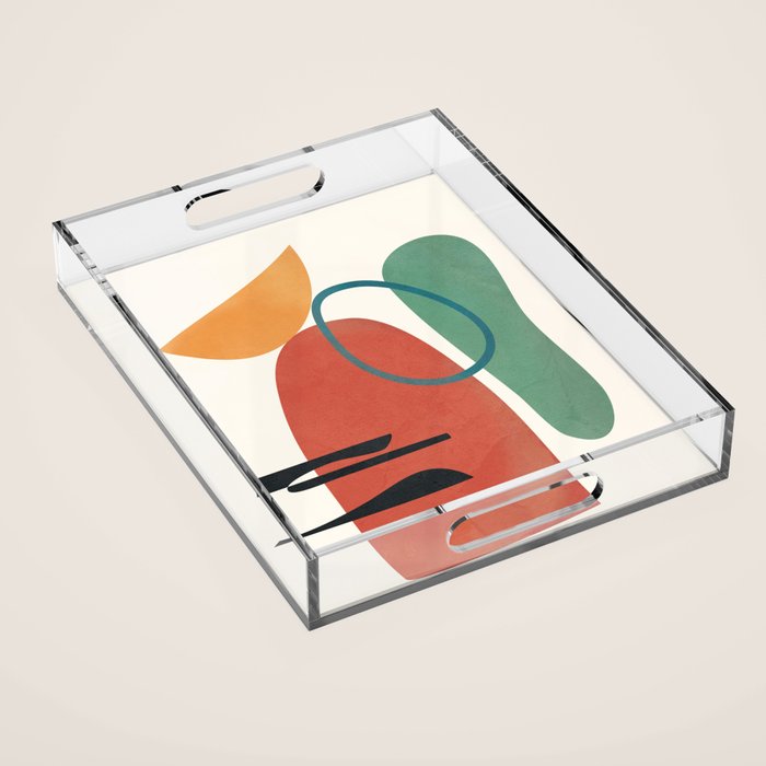Minimal Abstract Shapes No.41 Acrylic Tray Gallery Image 1