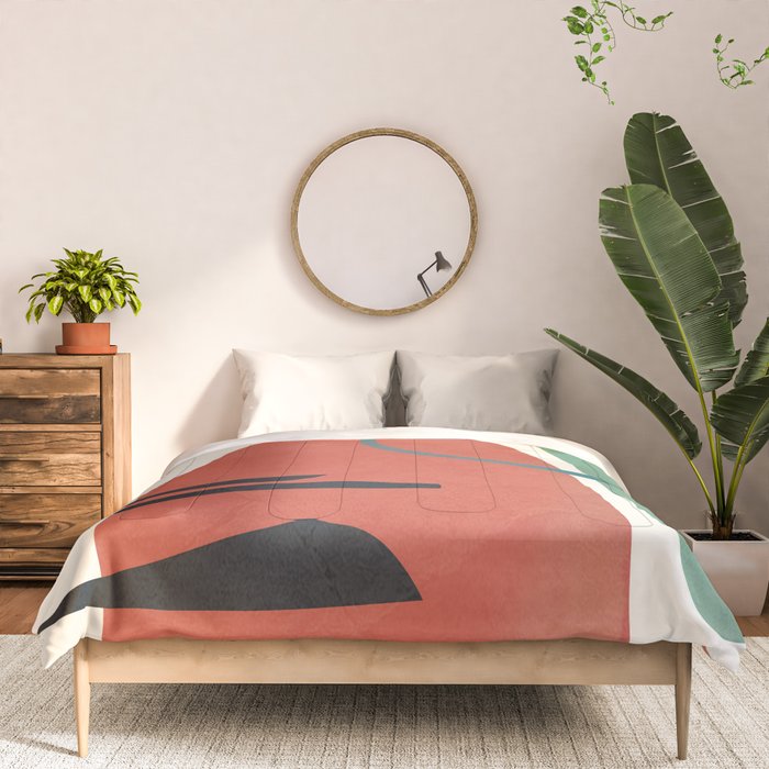 Minimal Abstract Shapes No.41 Comforter Gallery Image 3