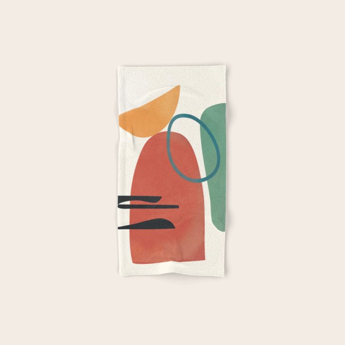 Minimal Abstract Shapes No.41 Bath Towel Gallery Image 1