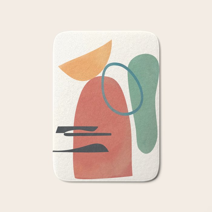 Minimal Abstract Shapes No.41 Bath Mat Gallery Image 1